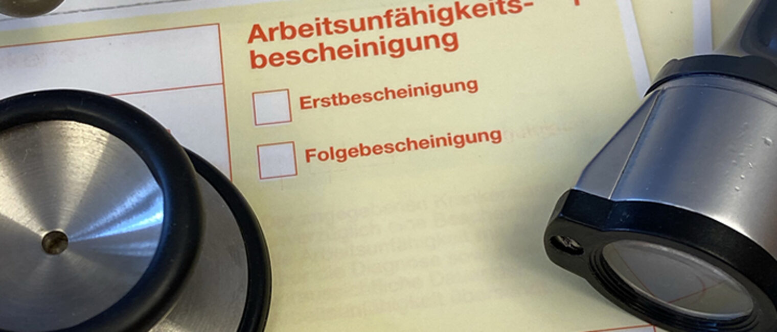 German certificate of incapacity - Arbeitsunfähigkeitsbescheinigung