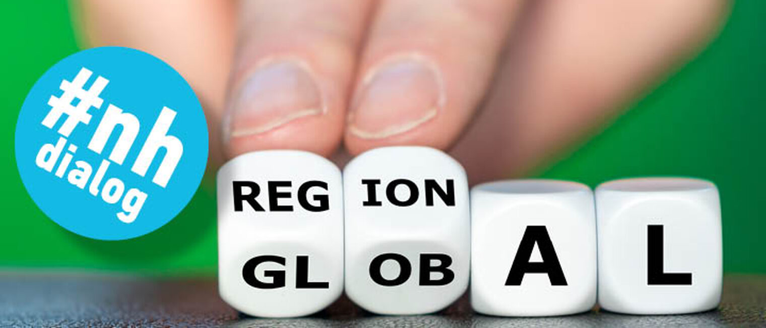 Würfel mit dem Aufdruck GL-OB-A-L werden gedreht, sodass der Schriftzug REG-ION-A-L erscheint Würfel mit dem Aufdruck GL-OB-A-L werden gedreht, sodass der Schriftzug REG-ION-A-L erscheint