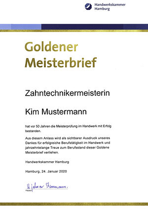 Goldener Meisterbrief