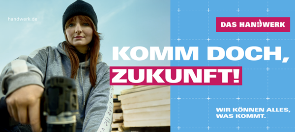 Kampagnenmotiv Dachdeckerin Alexandra