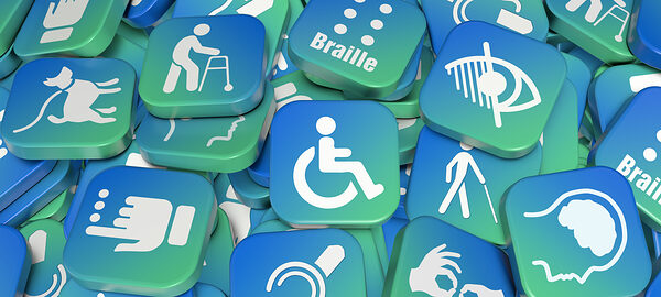 Icons für körperliche und kognitive Einschränkungen