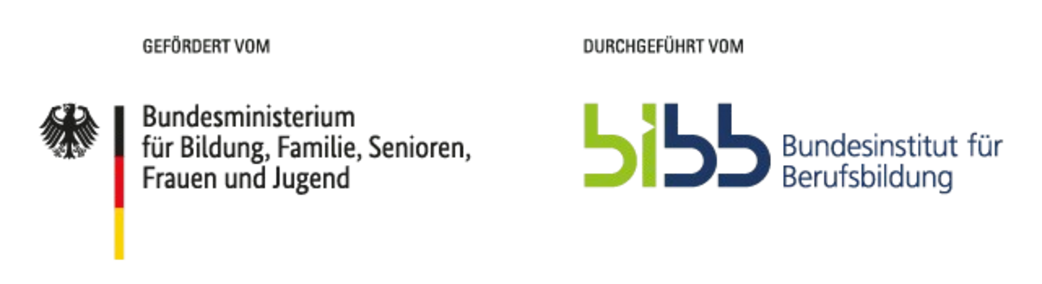 Logoleiste: Das JOBvision-Projekt wird vom Bundesministerium für Bildung, Familie, Senioren, Frauen und Jugend finanziert.