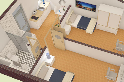 Grundriss einer Wohnung