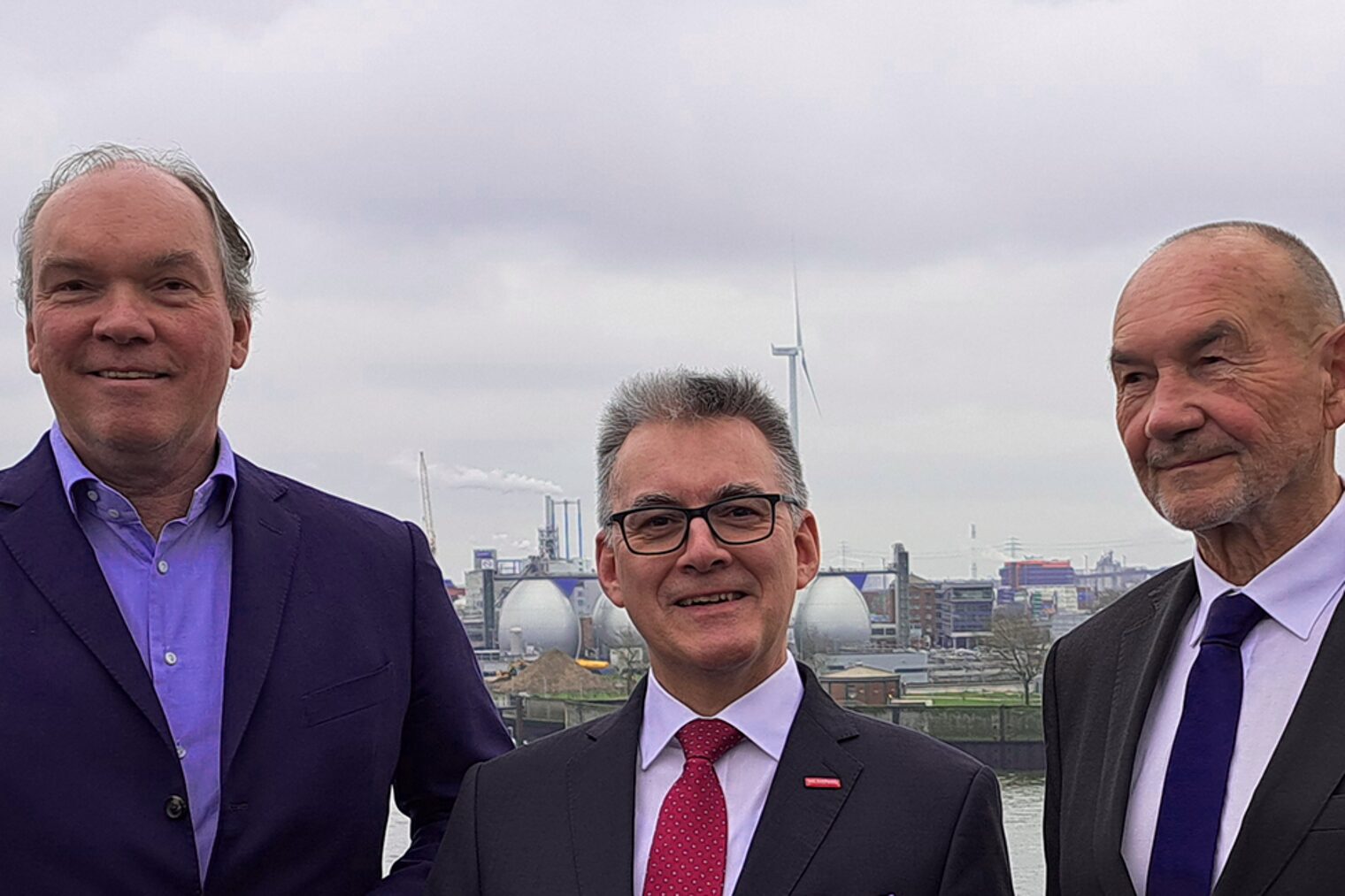 Zukunftsentscheid 2025 Dr. Philipp Murmann (Präsident UVNord), Hjalmar Stemmann (Präsident Handwerkskammer Hamburg), Prof. Norbert Aust (Präses Handelskammer Hamburg)