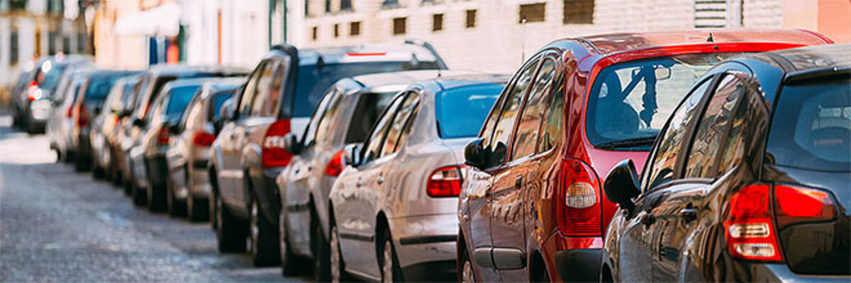 Parkende Autos Foto